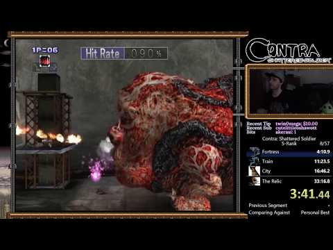 Contra: Shattered Soldier S-Rank speedrun in 32:30