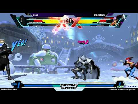 Saturday Slugfest V - UMvC3 W2 - Soup vs BG|Rattana