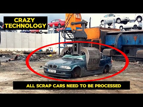 Amazing German Scrap Car Recycling Machine