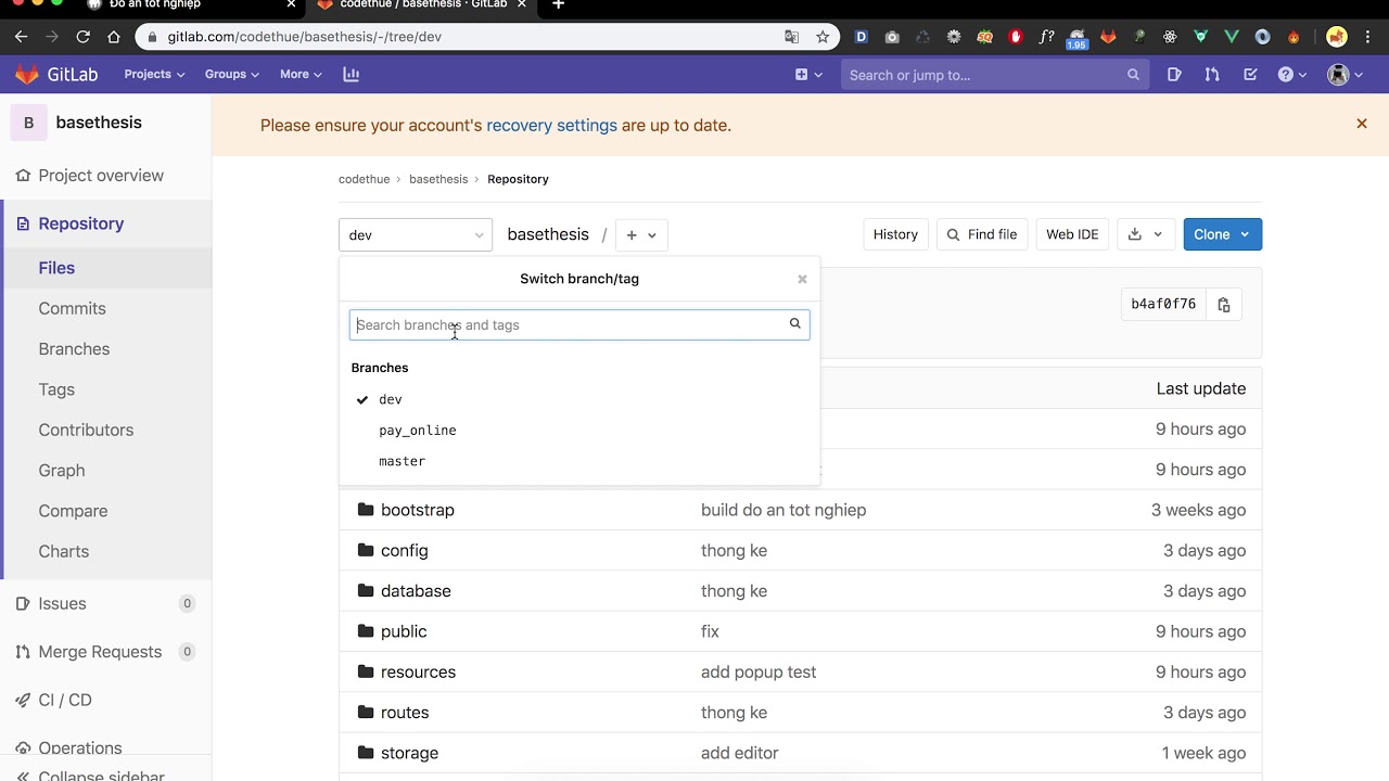 Đồ án tốt nghiệp - Website đồng hồ - Cách download mã nguồn - Và các file liên quan