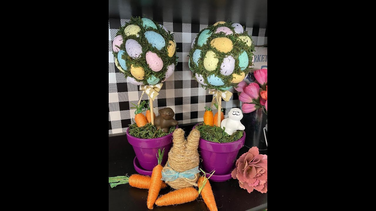 Dollar Tree DIY Easter Topiary