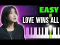 IU - Love wins all - EASY Piano Tutorial