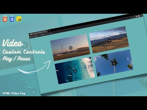 Create Custom Playpause Button Using Html Css And Javascript