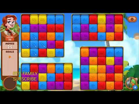 Lost island match 3 blast adventure level 32 MYSTERY ISLAND HD 1080P