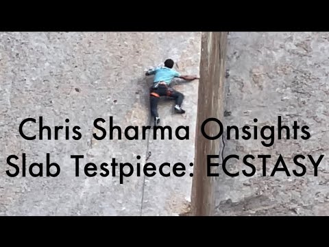 Chris Sharma Onsighting Ecstasy (13a)