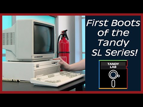 Tandy 1000 SL Series - First Boot #septandy