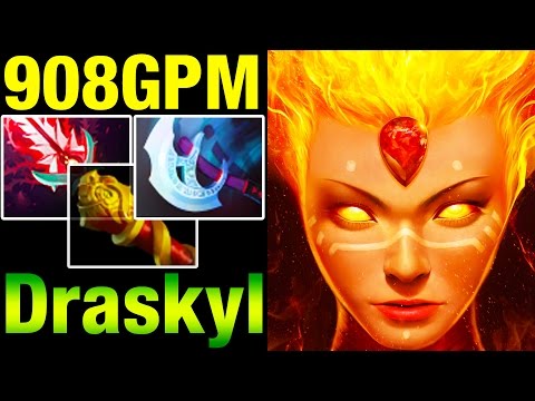 Draskyl Lina HC - Bloodthorn, MKB and Manta Style - 908GPM - 7.02 Dota 2