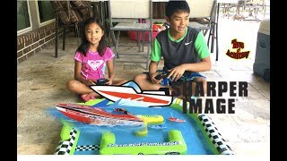 Sharper Image Speed Boat Racing Rechargeable RC Unboxing Surprise Toy | Toys Academy