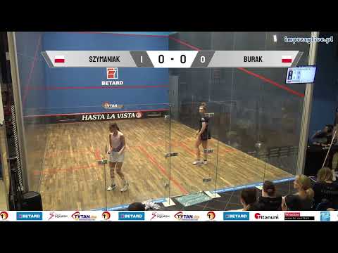 Kinga Szymaniak - Julia Burak - Betard Drużynowe Mistrzostwa Polski 2023 - półfinał (squash)
