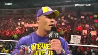 John Cena Disses The Rock (21\02\2011)