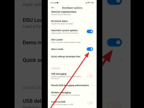 Demo Mode Setting 😱 #shorts #youtubeshorts #demomode #redminote10s
