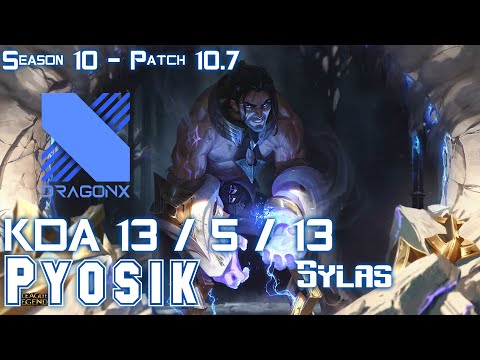 DRX Pyosik SYLAS vs LEE SIN Jungle - Patch 10.7 KR Ranked