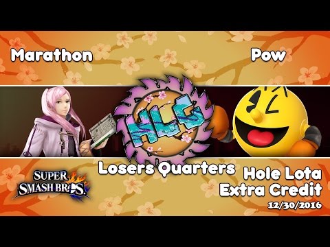 Hole Lota Credit: Pow (Pac-Man) Vs. Marathon (Robin) - SSB4 Singles Losers Quarters