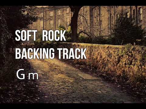 Soft rock jam in Gm - Guitar backing track / Knopfler style? 86 bpm