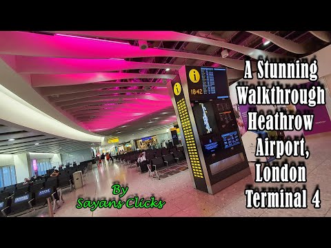 A Stunning Walkthrough of London Heathrow Airport Terminal 4 | Departure Walk