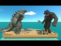 War On Ship Dinosaurs Vs Mutant Primates Godzilla Vs King Kong Animal Revolt Battle Simulator