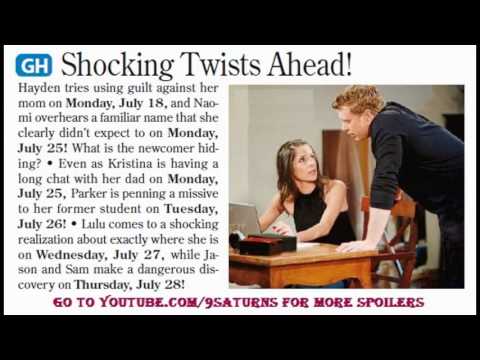 7-18-16 To 7-28-16 GH SPOILER Sam Jason Kristina Parker Sonny General Hospital Preview Promo 7-25-16