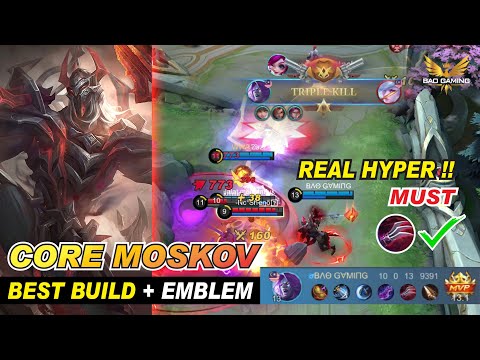 MOSKOV CORE item Best Build and Emblem Set | Hyper Blood Spear Epic Skin Gameplay 2022