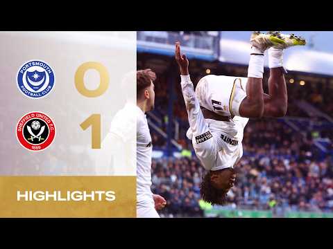 Portsmouth 0-1 Sheffield United | EFL Championship highlights