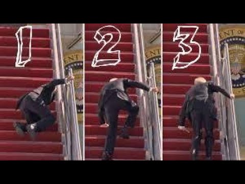 Joe Biden Falls HARD - 3 Times!! 😂😧😟