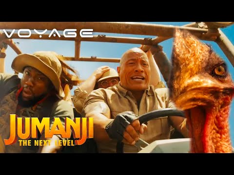 Jumanji: The Next Level | Chased By Ostriches | Voyage | With Captions