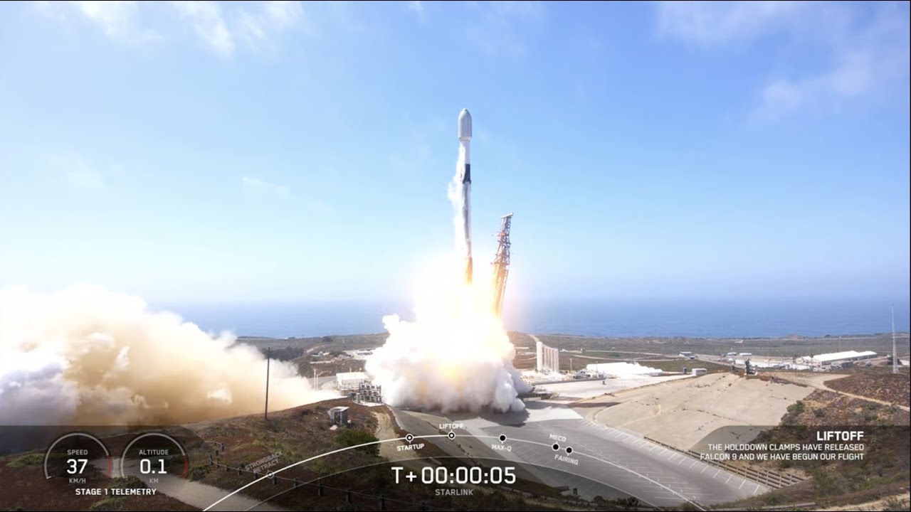 SpaceX launches 46 satellites into low Earth orbit