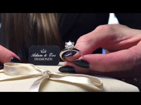 Inel Logodna cu Diamant 1ct lucrat exclusiv manual