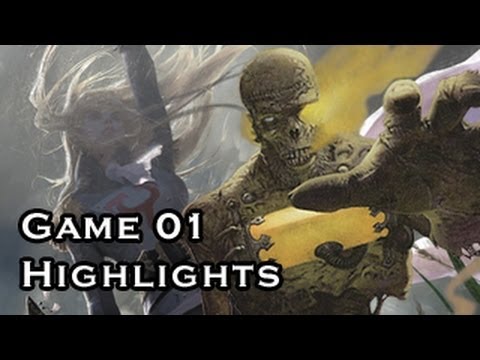 "Magic the Gathering" Highlights Selesnya Aggro Vs Golgari Zombies G1 (10-12-2012)