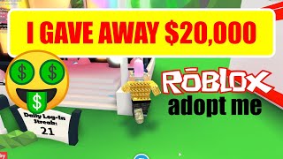 Adopt Me Update New Millionaire House And Super Car - i gave away 20 000 adopt me