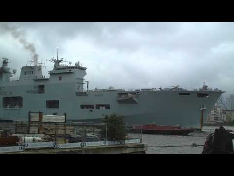 HMS Ocean at Greenwich London