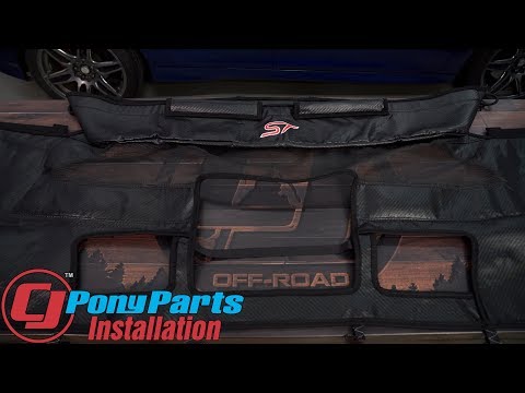 Focus ST gets instant protection when you need it: 2015-18 Colgan Custom Cover w/Plate Hole Install