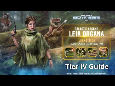 SWGOH Galactic Legend Leia Organa Unlock Guide - Tier 4