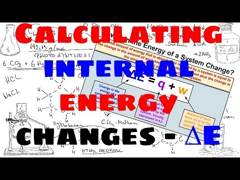 Part of a video titled Calculating Changes in Internal Energy of a System - YouTube