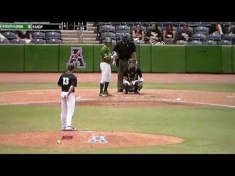 USF's Riley Hogan hits home run vs. UCF in American Conference title game