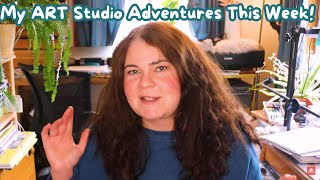 Fun Art Therapy Resources, Playing with Gouache, Knee Injury Update: An Art Studio Vlog