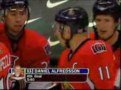 Alfredsson goal vs Rangers - Oct 6