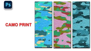 Camo Print | How To Create Custom Camouflage Patterns in Photoshop | All Over Print | Fabric Print
