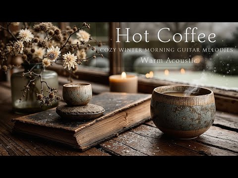 Gentle Acoustic Cafe Ambiance ~ Winter Solace & Warm Melodies for Relaxation