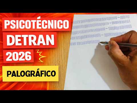 DETRAN 2026 PSYCHOTECHNICAL TEST - HOW TO PASS THE PALOGRAPHIC TEST 2026