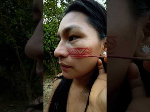 Así se pintan la cara las nacionalidades indígenas de Pastaza 🇪🇨