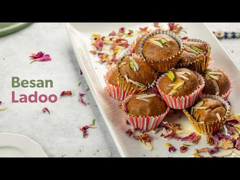 Homemade Besan Ladoo | Traditional Besan Ke Laddu | Easy Raksha Bandhan Sweets Recipe