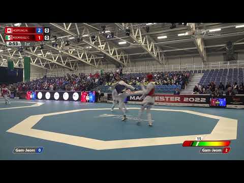 301 R-32 M-58kg 🔵 HOEFLING Nicholas CAN vs 🔴 RODRIGUEZ Cesar MEX I Manchester 2022 WT GP