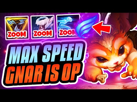 MAX SPEED GNAR IS SO BROKEN VS NASUS!!! PHASE RUSH, GHOST, AND SWIFTNESS BOOTS!!!