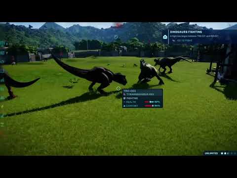 Carnivore Battle royale, Jurassic world evolution