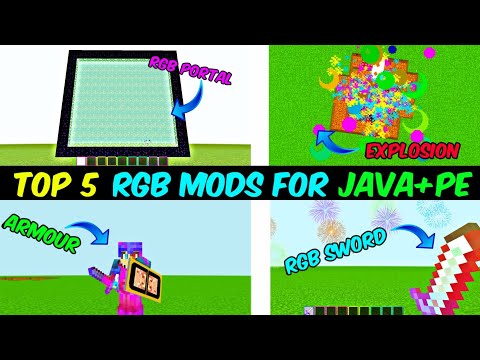 Top 5 RGB mods and texture pack for minecraft pe/java