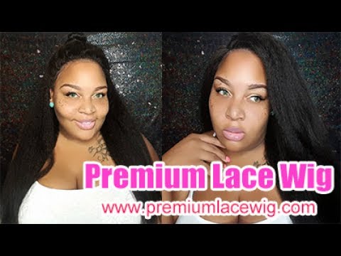 Peruvian Kinky Straight 360 Lace Wigs 24inch 150% Density
