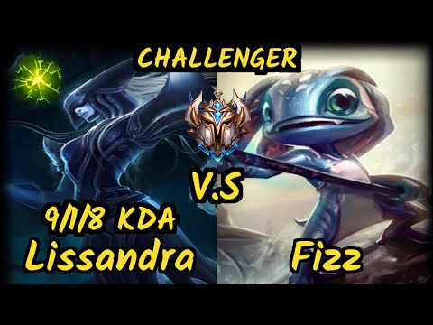 FNC.A MagiFelix (LISSANDRA) vs FIZZ - 9/1/8 KDA MID CHALLENGER GAMEPLAY - EUW