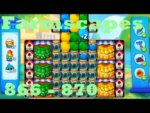 Farmscapes Level 866 - 870 HD Gameplay Walkthrough |  3 - match game | android | ios | pc | app