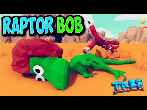 Weirdest Fusion! Raptor Bob vs Every Faction - TABS MODS GAMEPLAY