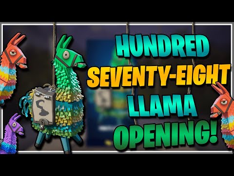 OPENING 178 LLAMAS IN FORTNITE SAVE THE WORLD! - Fortnite Save The World